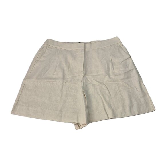 J.Crew Women's Shorts Size 14 Beige Linen Blend(55)